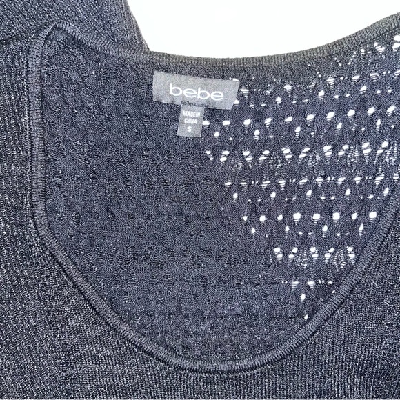 BEBE | SPARKLY CROCHET- KNIT DRESS | SIZE SMALL - Picture 5 of 7